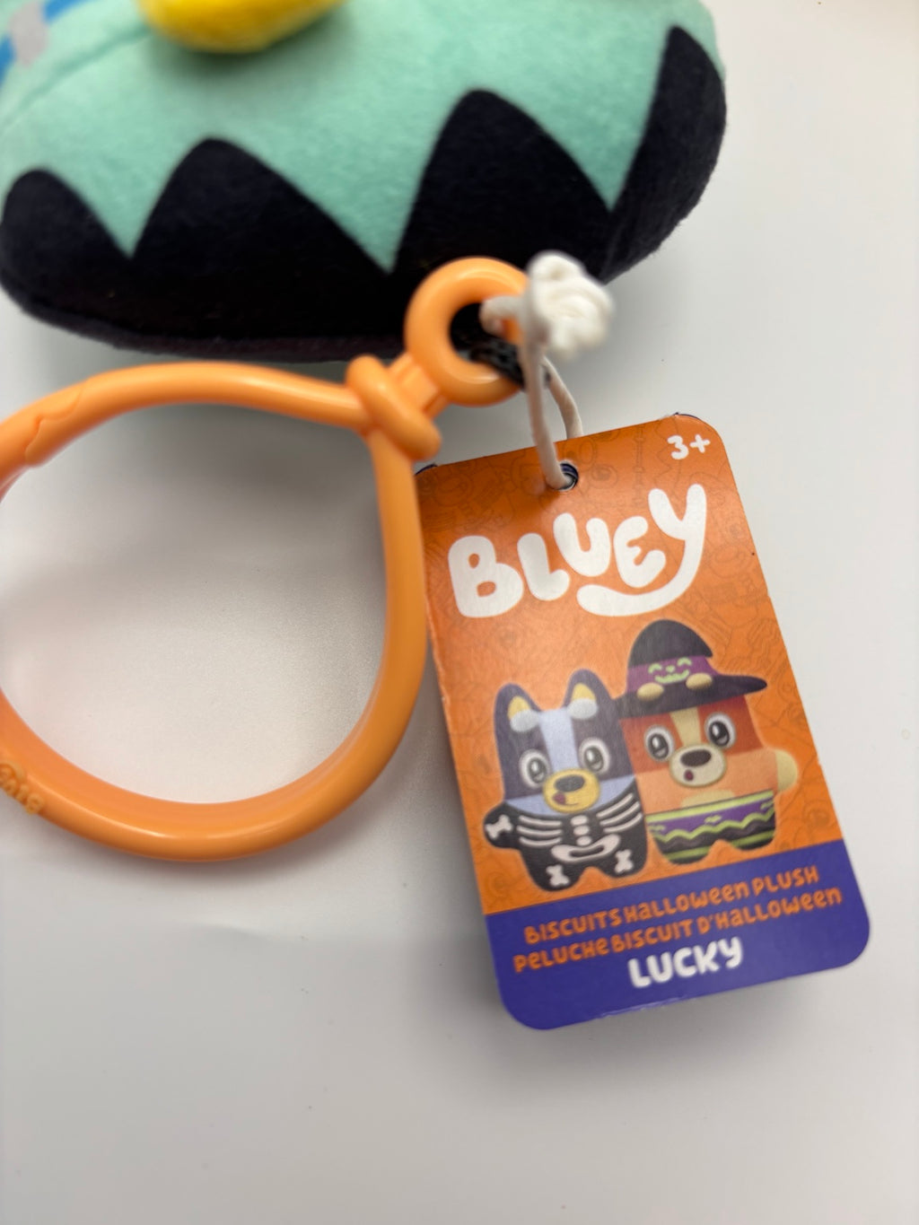 Lucky Frankenstein Halloween plush bag clip character tag