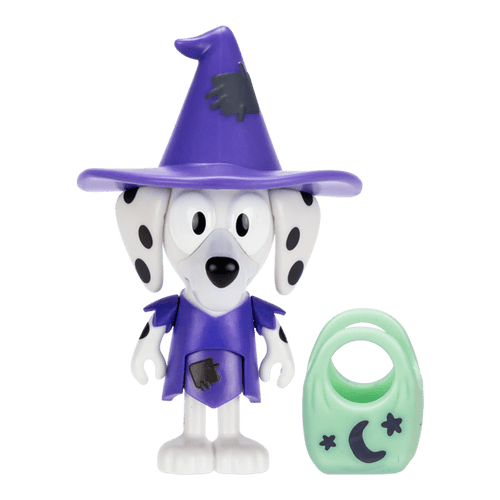 Witch Chloe figure in purple costume with green candy bag