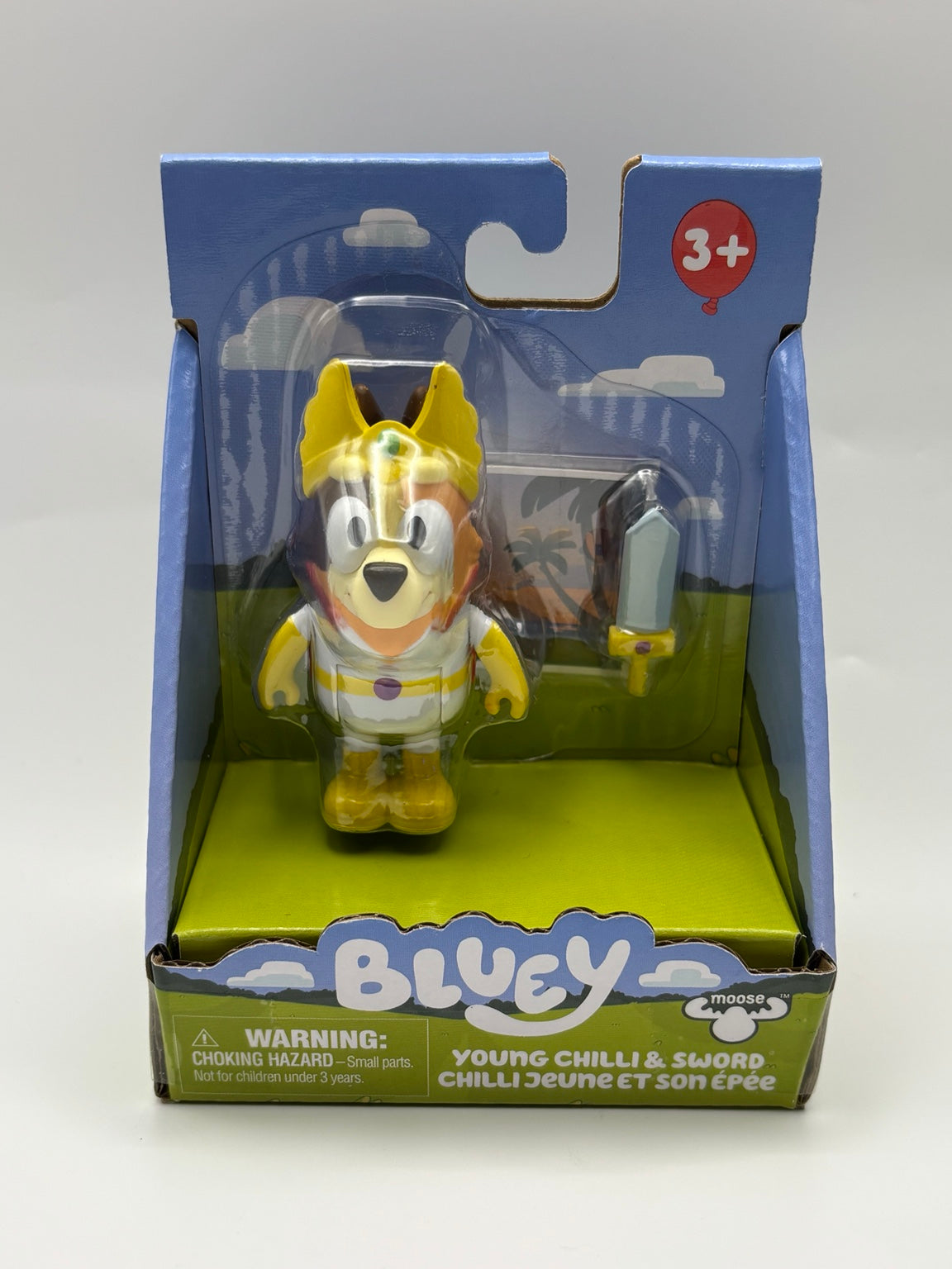 Bluey Young Chilli and Sword figure by Moose in original packaging