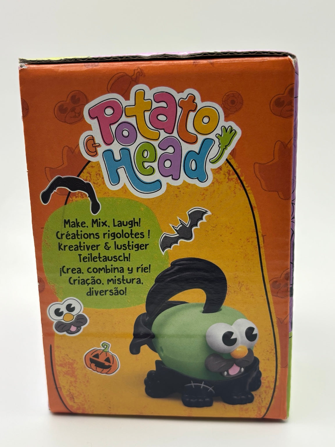 Hasbro Potato Head Frankenspud Pup Halloween 6-piece toy — back of packaging