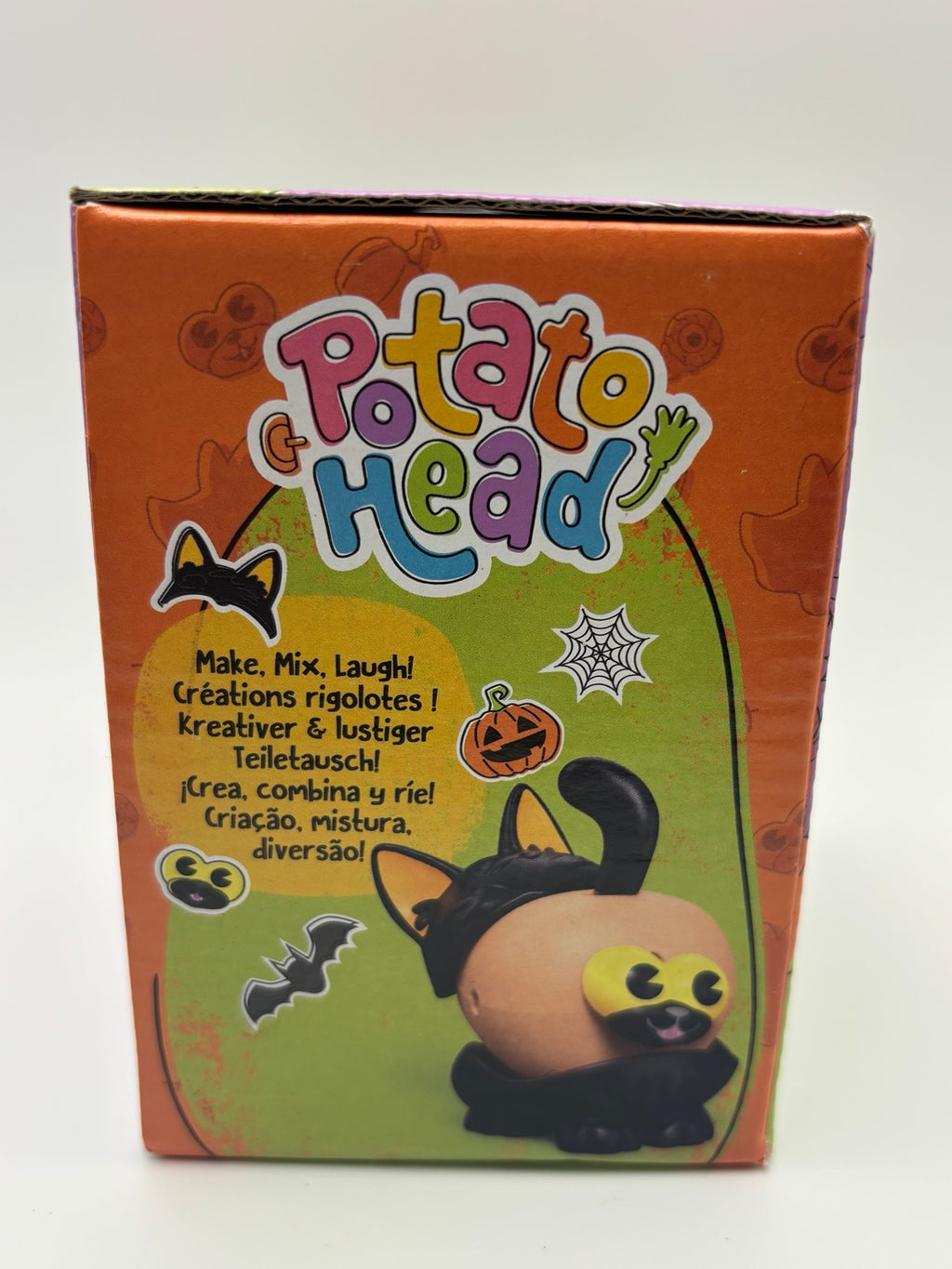 Hasbro Potato Head Spud-o-ween Kitty Halloween 5-piece toy — back of packaging