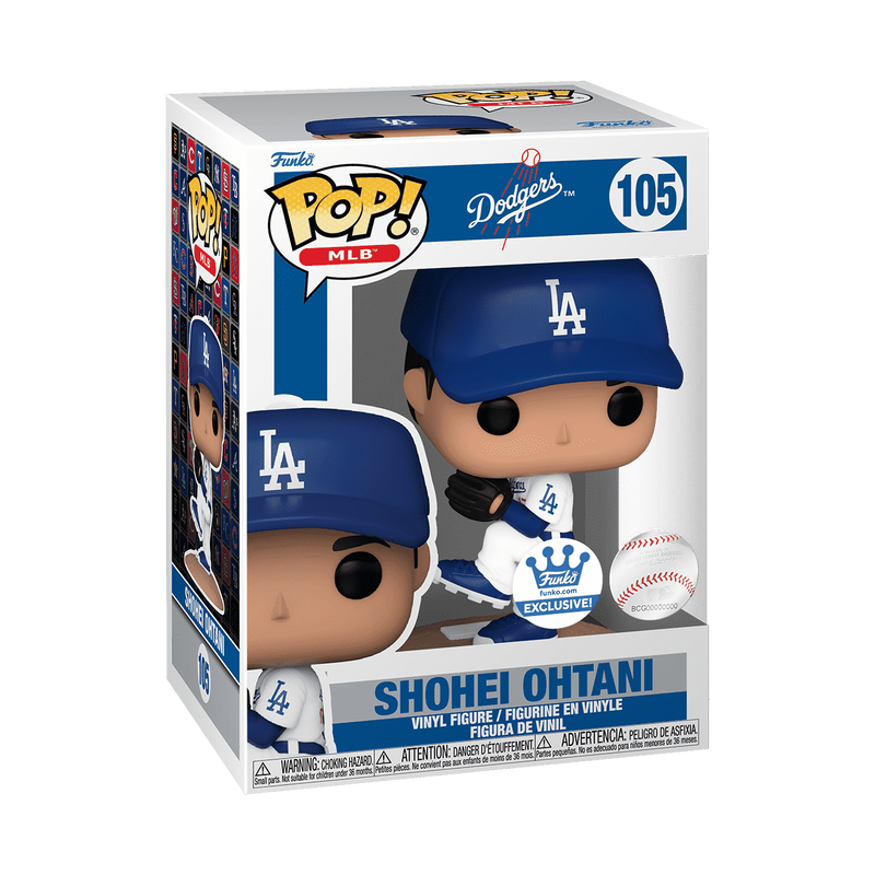 Shohei Ohtani pitching Funko Pop MLB 105 packaging
