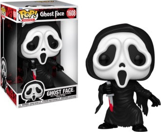 Ghost Face Funko Pop! Movies #1608 Jumbo figure displayed beside its box