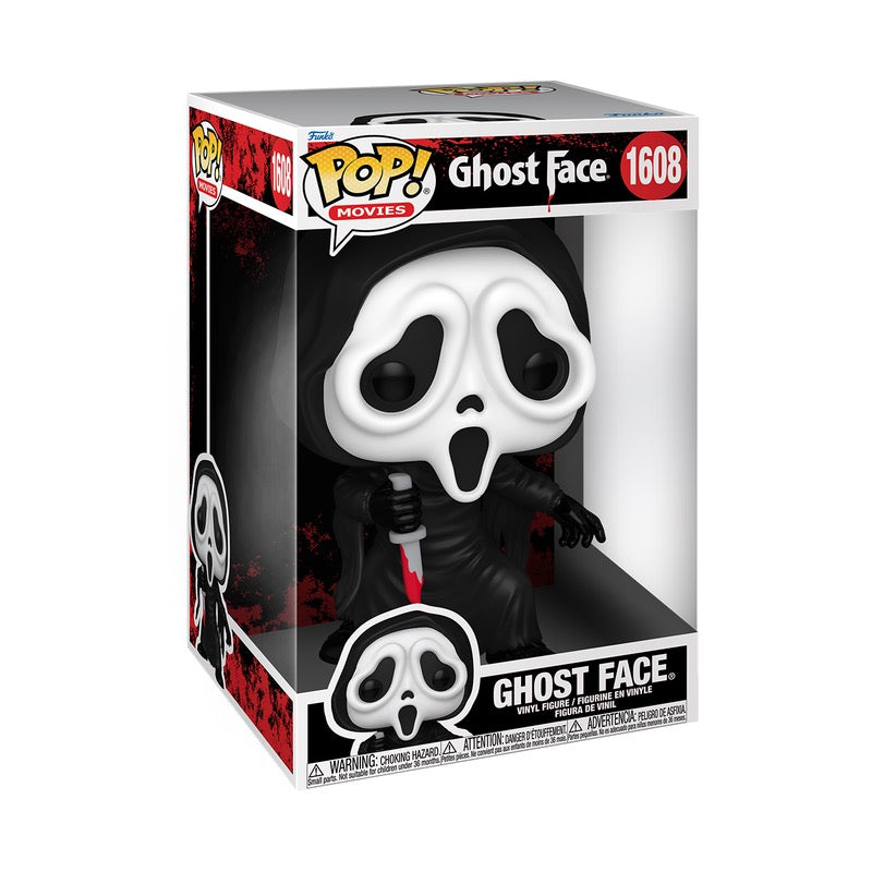Ghost Face Funko Pop! Movies #1608, 10-inch Jumbo vinyl figure in its window box