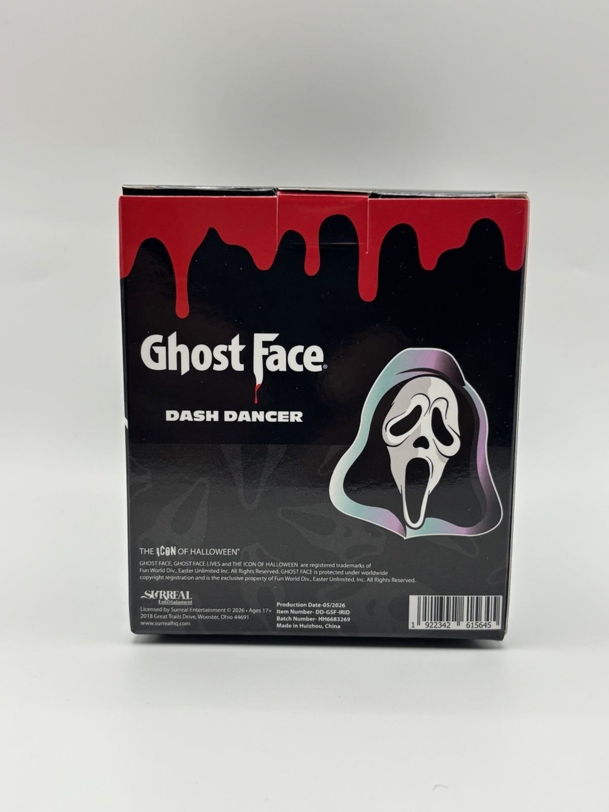 Ghost Face Dash Dancer box back view