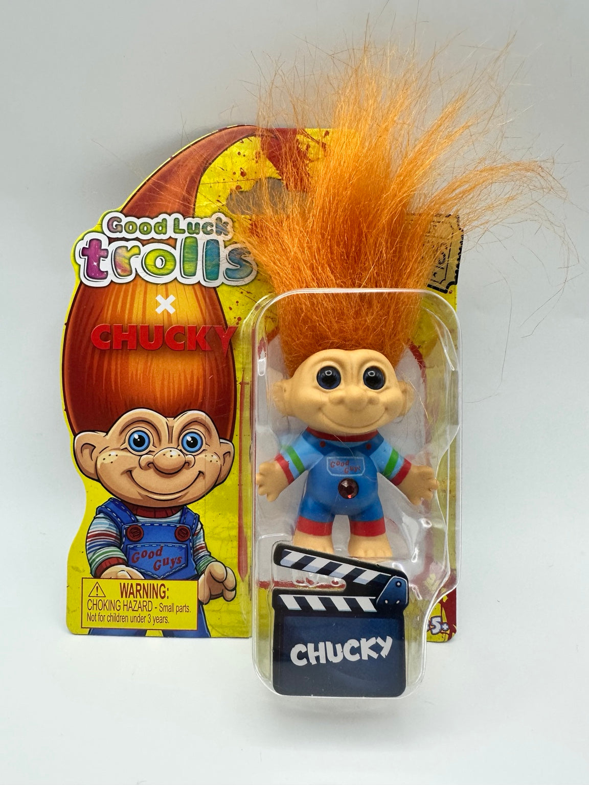 Good Luck Trolls x Chucky collectible figure front