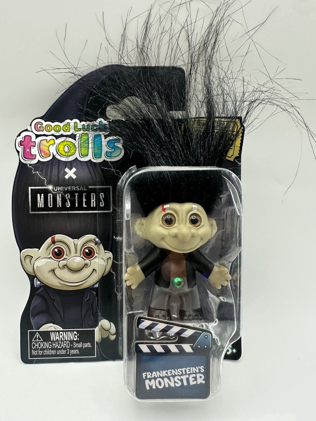 Good Luck Trolls x Universal Monsters Frankenstein's Monster figure front
