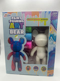 Grafix Paint Pouring Art Bear craft kit with seven-inch bear and three paint colors, front of box