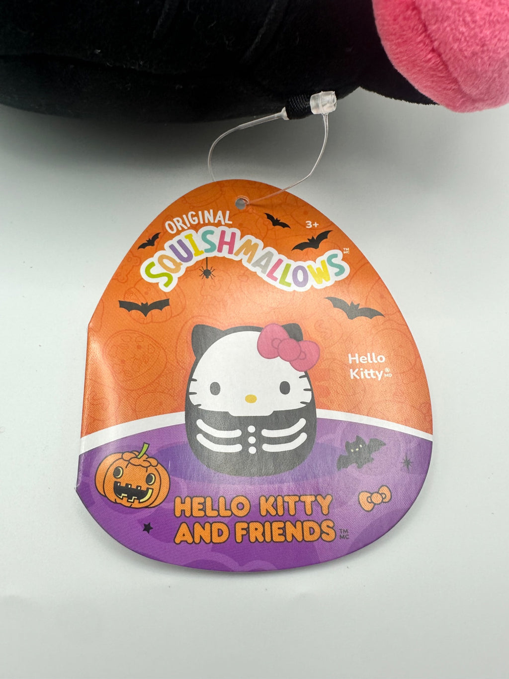 Hello Kitty Skeleton Squishmallows 6-inch product tag