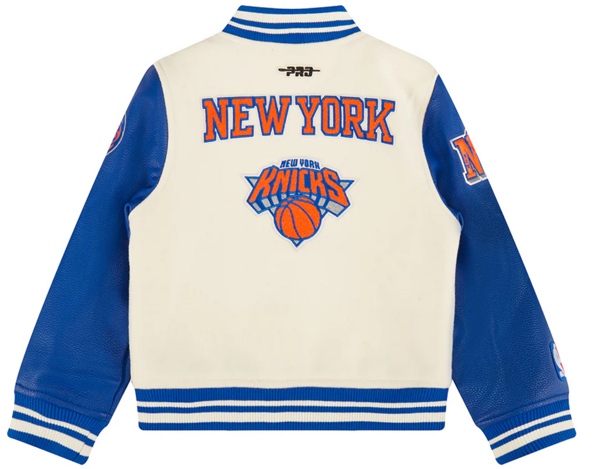 NY Knicks Kids Retro Classics Varsity Jacket — Youth (Pro Standard)