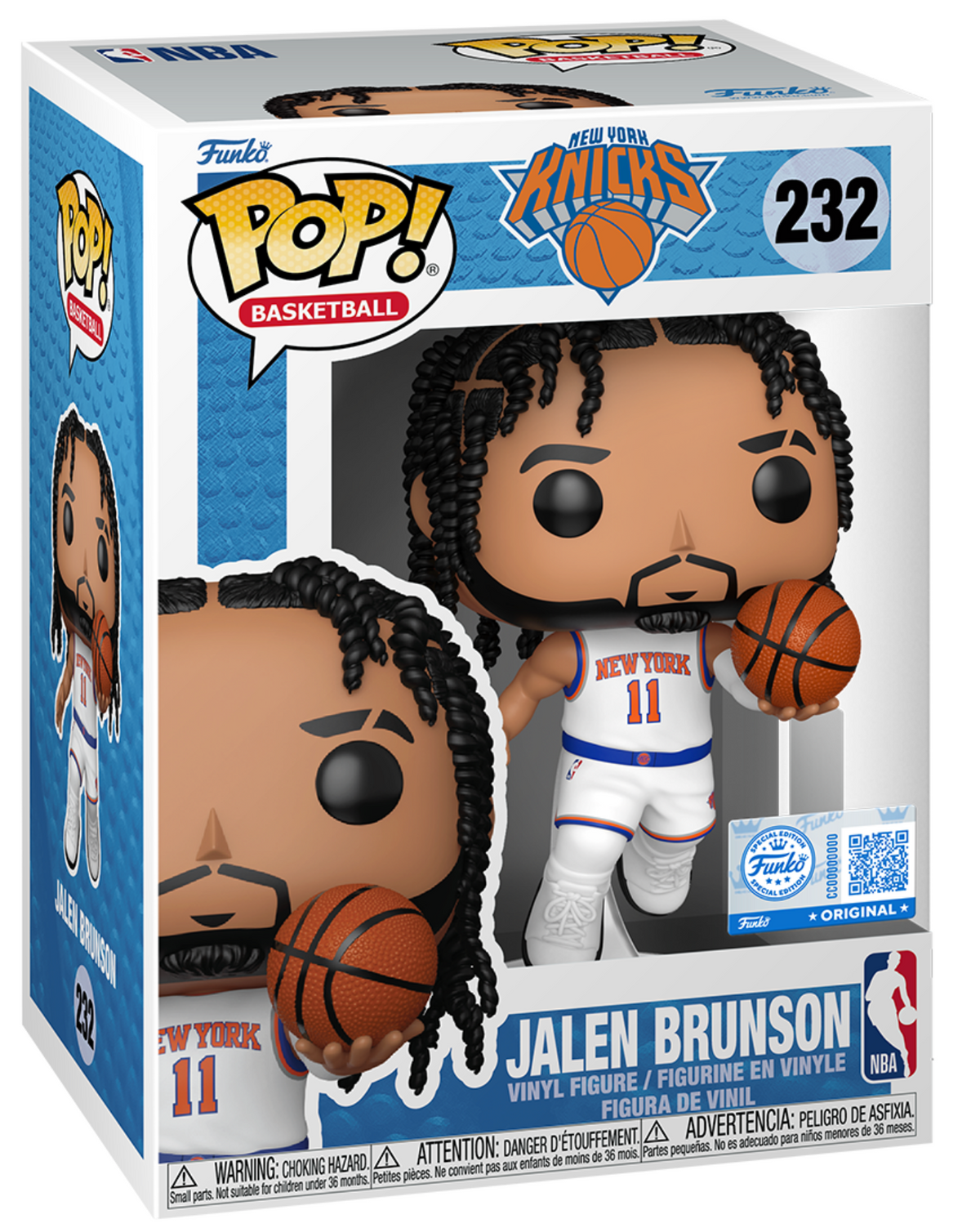 Funko Pop! NBA — Jalen Brunson (White Knicks Jersey)