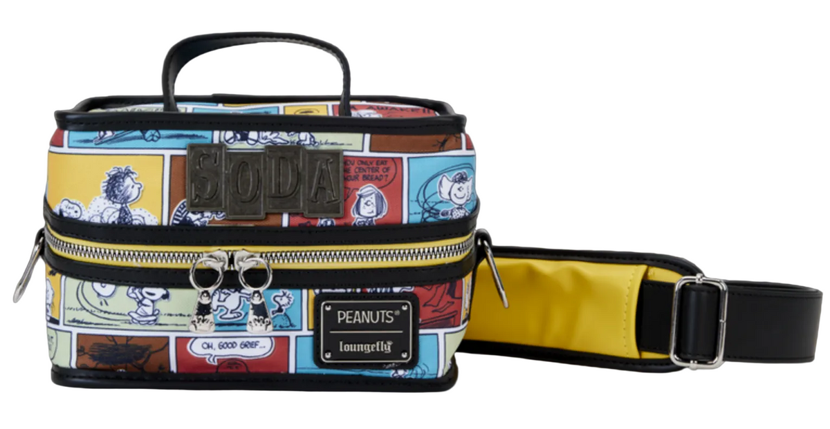 Loungefly Peanuts Comic Strip Lunch Box Cooler Bag