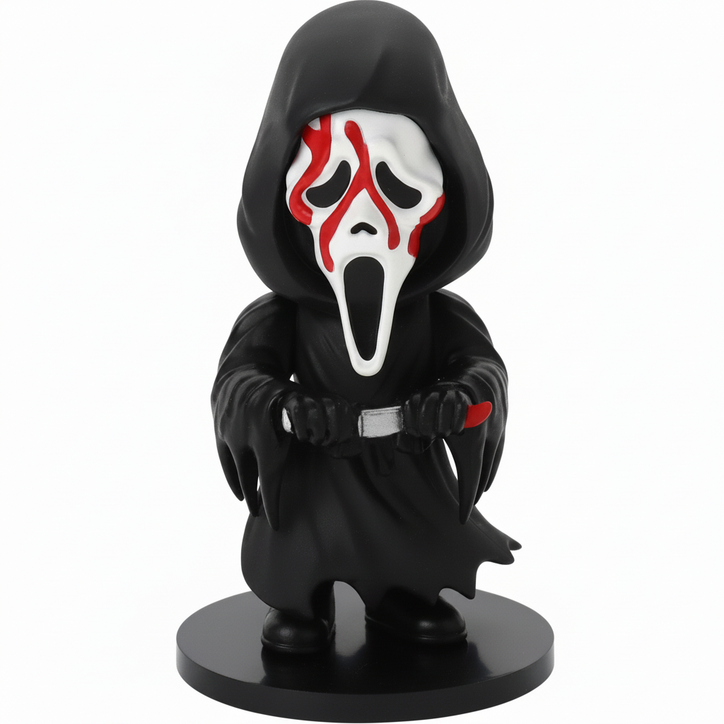 Ghost Face Bloody Bobblehead CultureFly out of box full figure