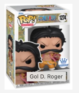 Funko Pop! One Piece Gol D. Roger #1274 Funko Shop Exclusive