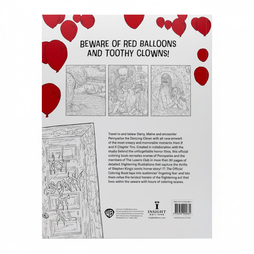 IT The Official Coloring Book back cover
