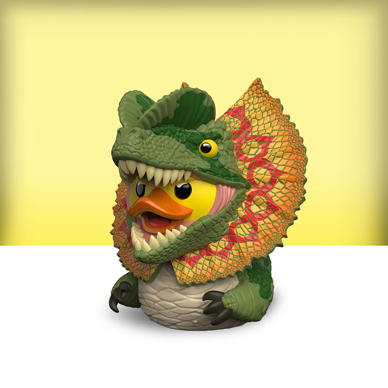 Jurassic Park: Dilophosaurus TUBBZ (Mini Edition) — official out-of-box product photo