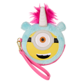 Minions Fluffy Unicorn Exclusive Costume Plush Wristlet Wallet — front view