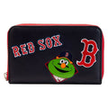 MLB Boston Red Sox Patches Zip Around Wallet — front view