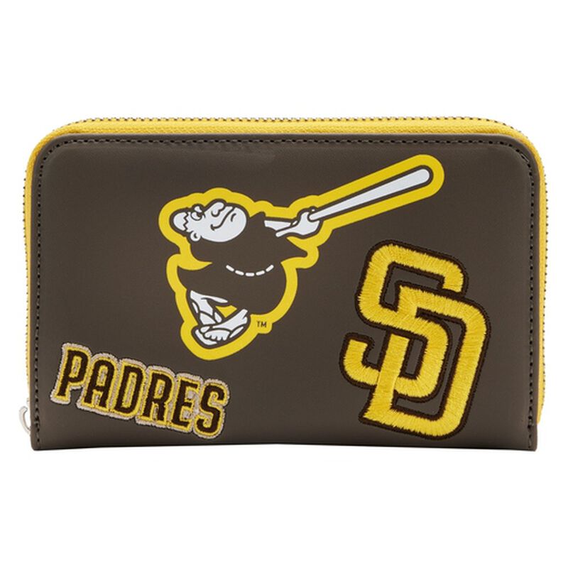 MLB San Diego Padres Patches Zip Around Wallet — front view