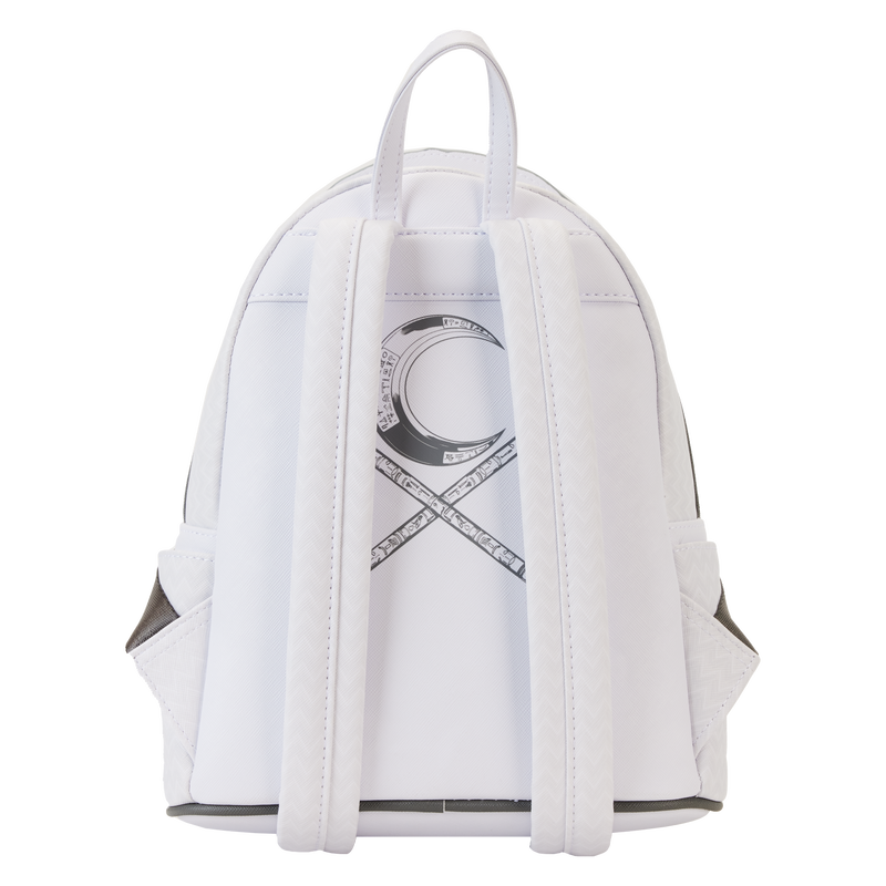 Loungefly C2E2 2024 Mr. Knight light-up mini backpack — back and adjustable shoulder straps