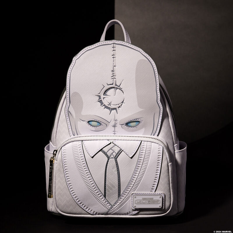 Loungefly C2E2 2024 Mr. Knight light-up mini backpack — display view