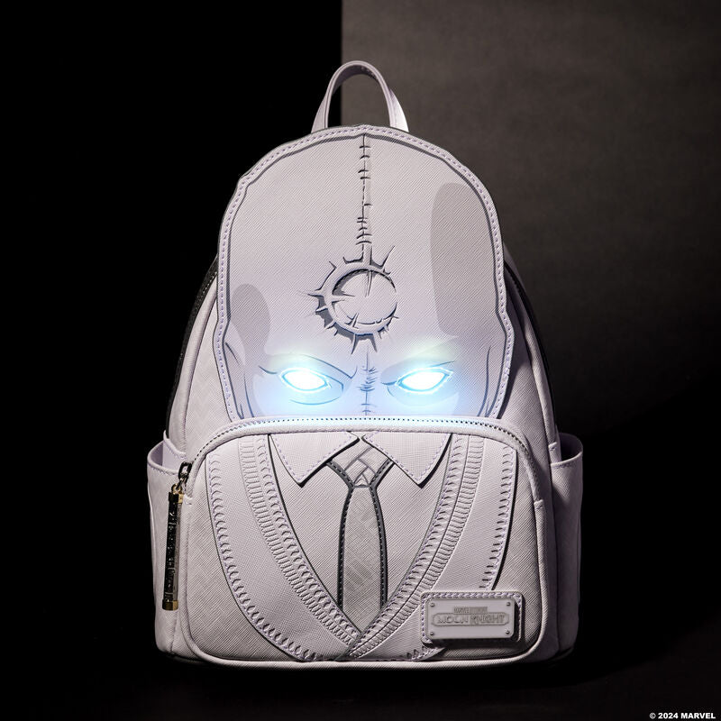 Loungefly C2E2 2024 Mr. Knight light-up mini backpack — LED eyes illuminated