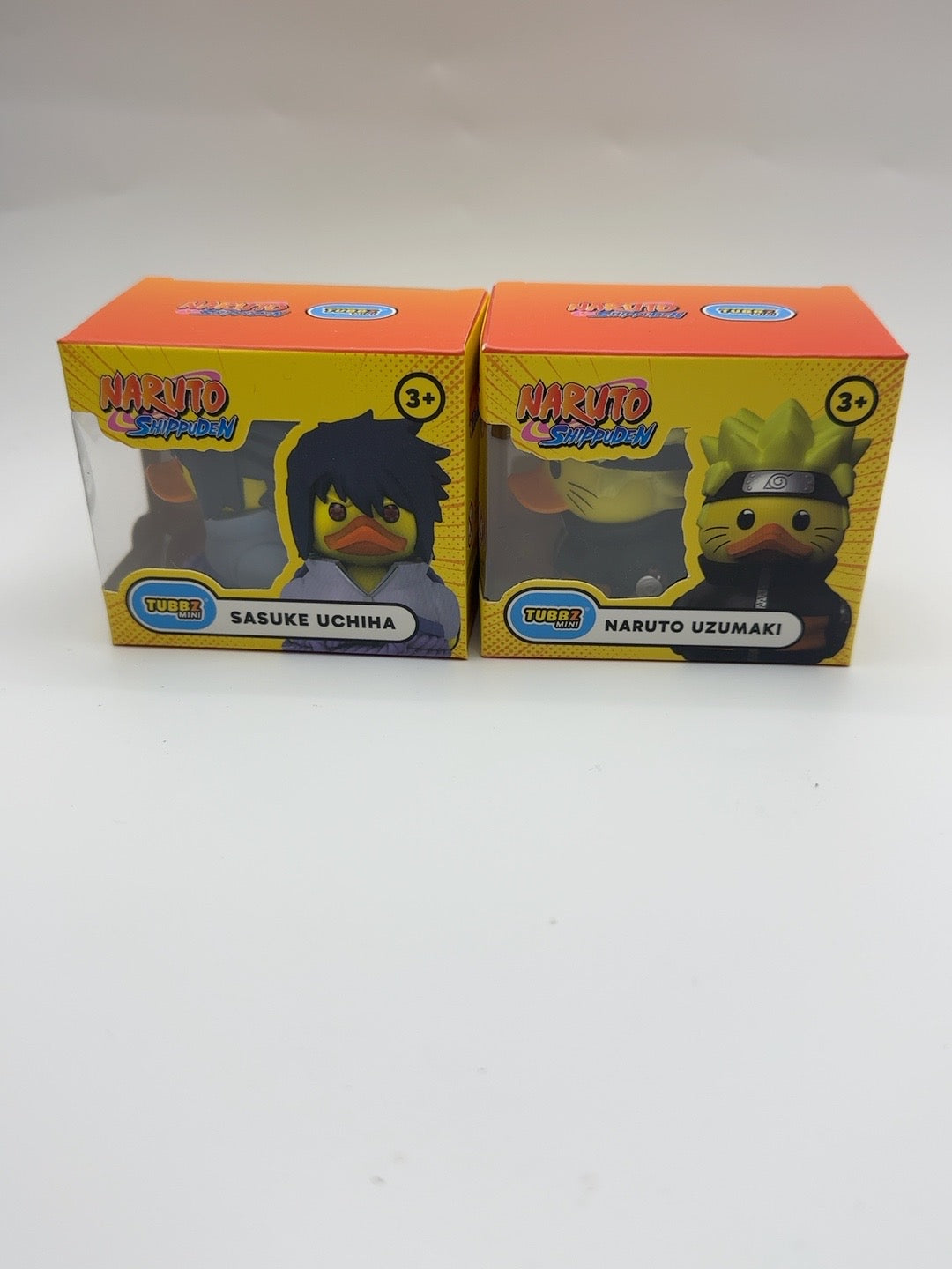 Sasuke Uchiha and Naruto Uzumaki TUBBZ Mini two-piece bundle in original boxes