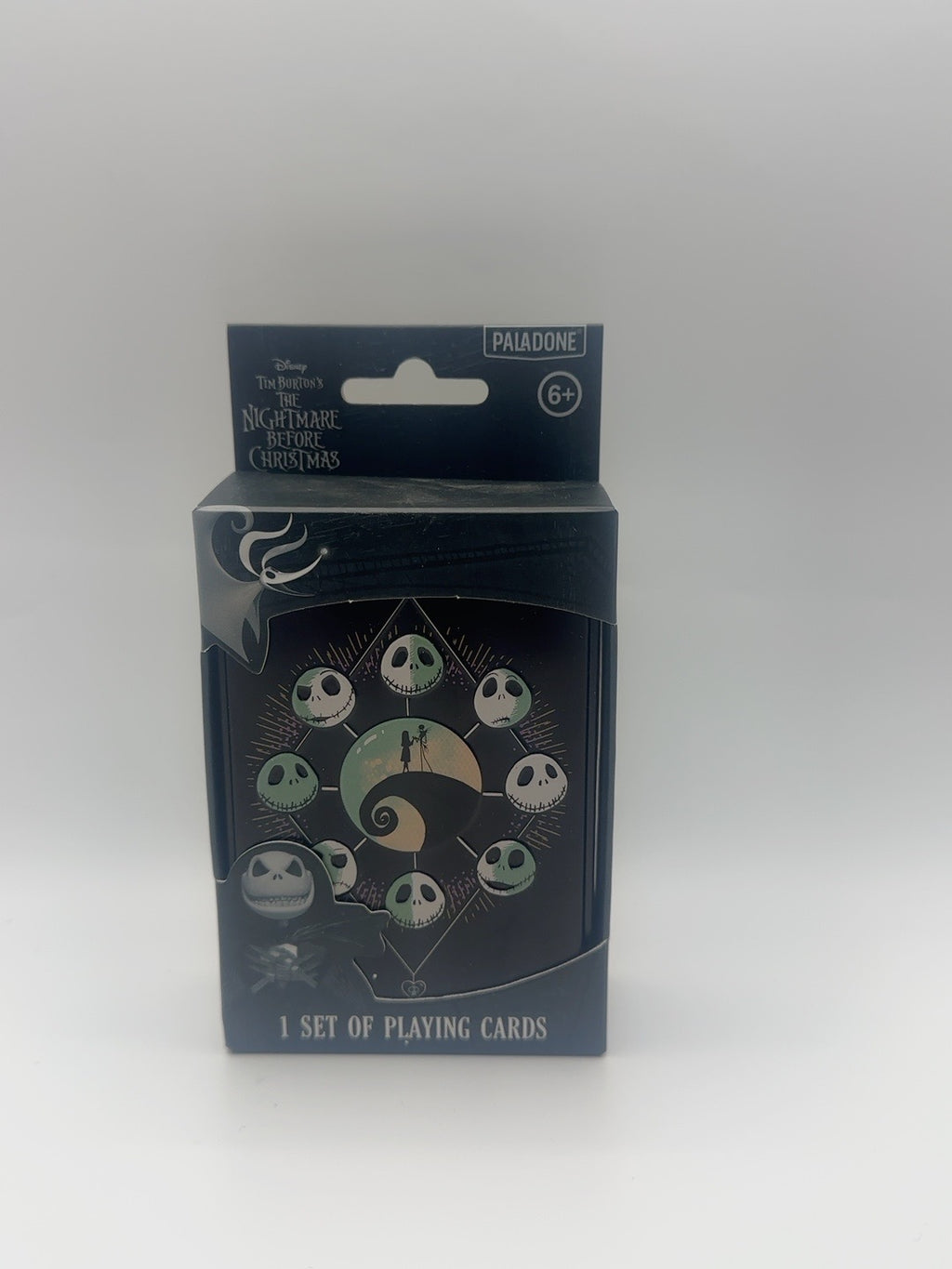 Front of Disney Tim Burton's The Nightmare Before Christmas playing cards by Paladone