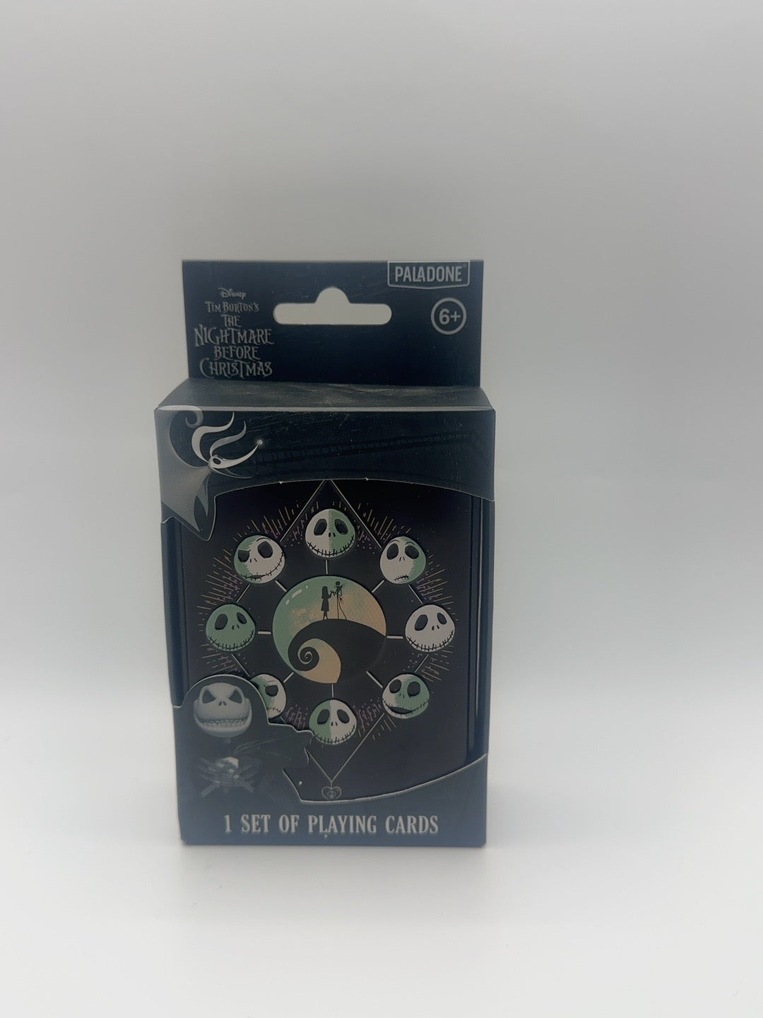 Front of Disney Tim Burton's The Nightmare Before Christmas playing cards by Paladone