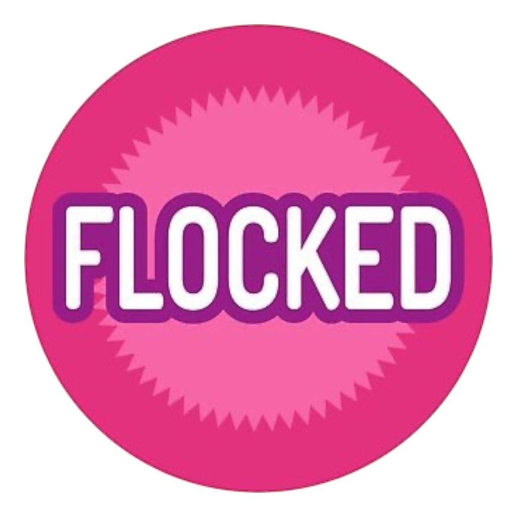 Flocked edition sticker
