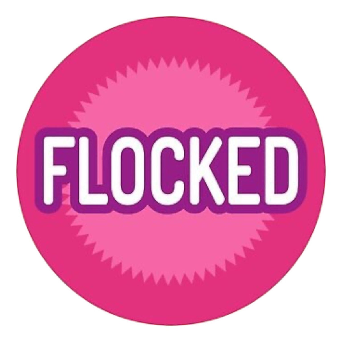 Flocked edition sticker