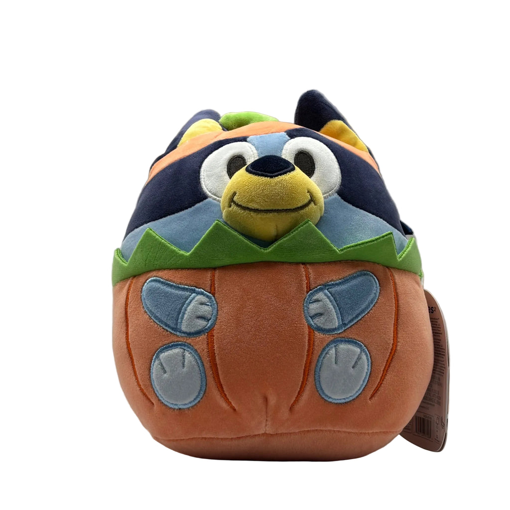 Squishmallows Bluey Halloween pumpkin costume plush front