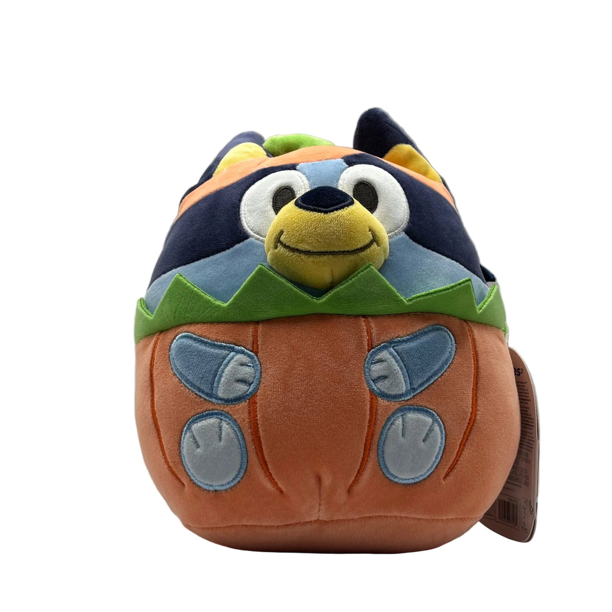 Squishmallows Bluey Halloween pumpkin costume plush front