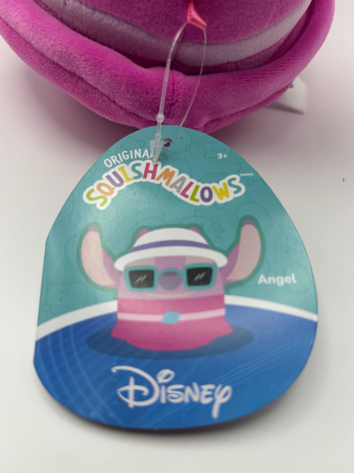 Original Squishmallows Disney Angel hang tag