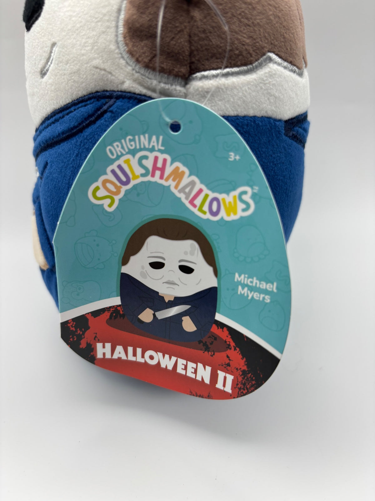 Squishmallows Halloween II Michael Myers plush product tag