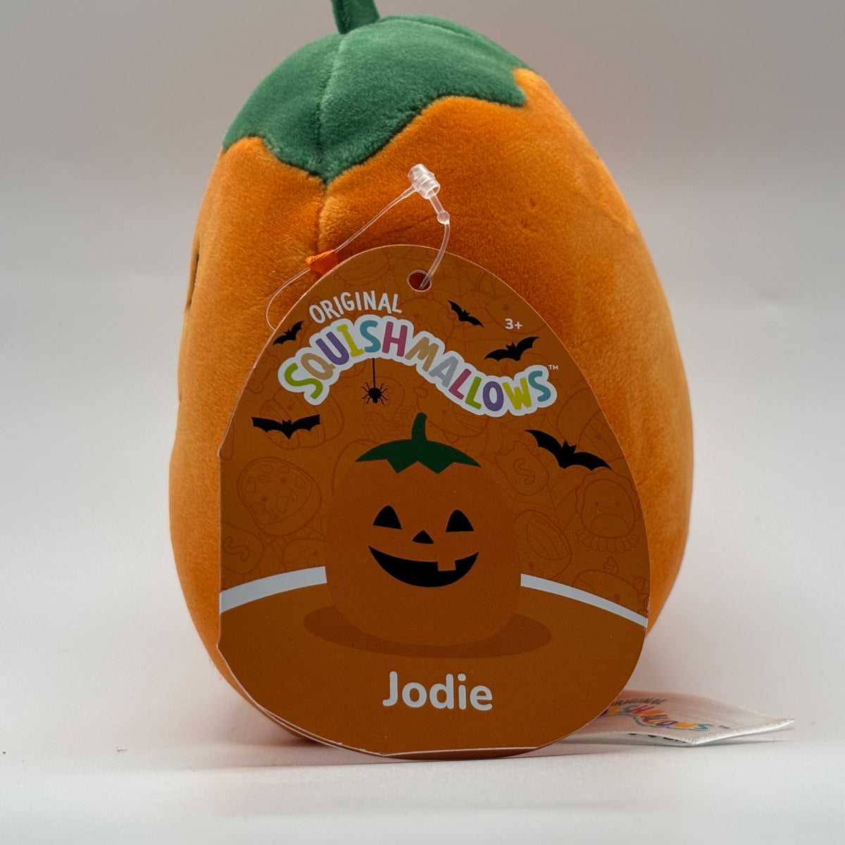 Squishmallows Halloween Jodie jack-o-lantern pumpkin plush product tag