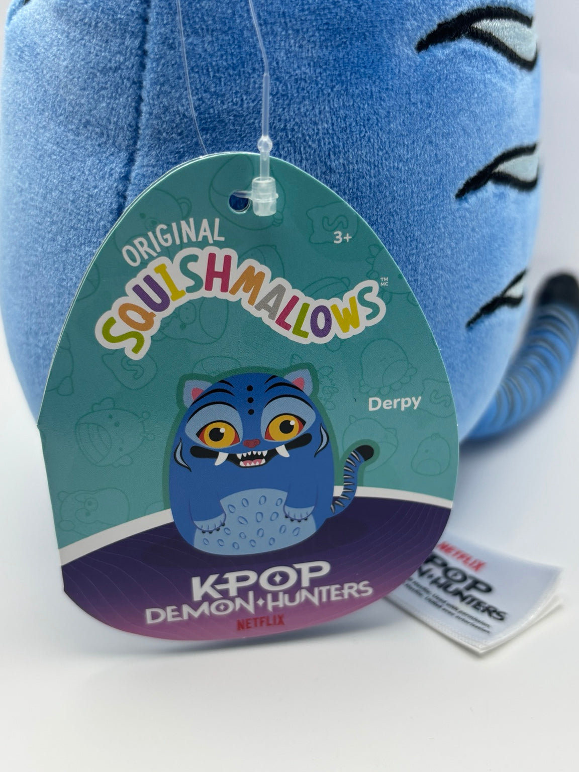 Original Squishmallows KPop Demon Hunters Derpy hang tag