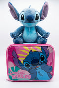 Stitch kids gift lunch bag with the included blue Stitch plush