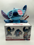 Complete Stitch patriotic gift set with American flag sunglasses plush and boxed three-figure collector set