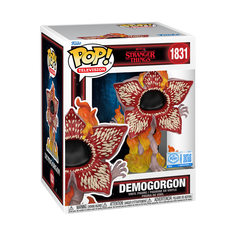 Stranger Things Demogorgon on Fire Funko Pop! Premium #1831 in window box