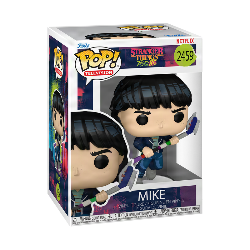 Mike Funko Pop! Television #2459 in Stranger Things: Tales From '85 window box