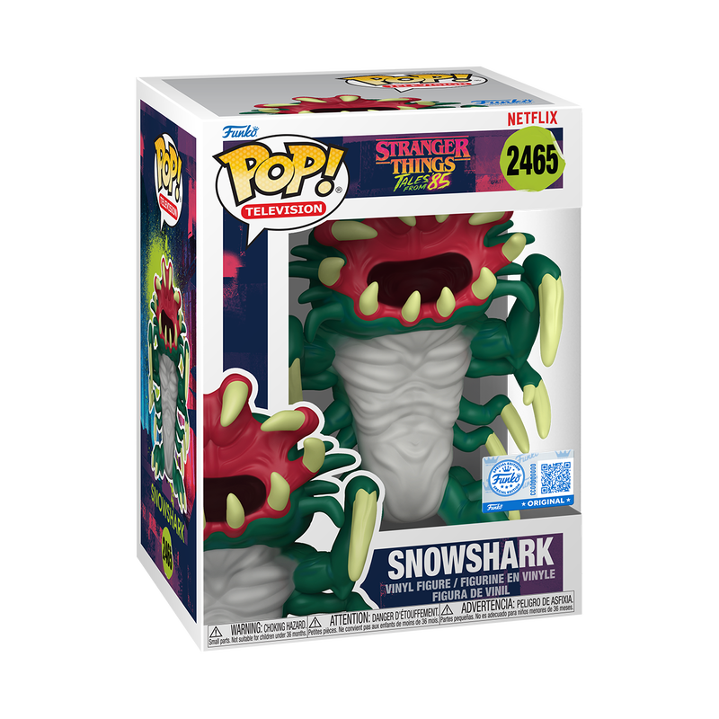 Snowshark Funko Pop! Television #2465 in Stranger Things: Tales From '85 window box
