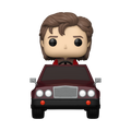 Steve Harrington Funko Pop! Rides #137 in a maroon car, front view