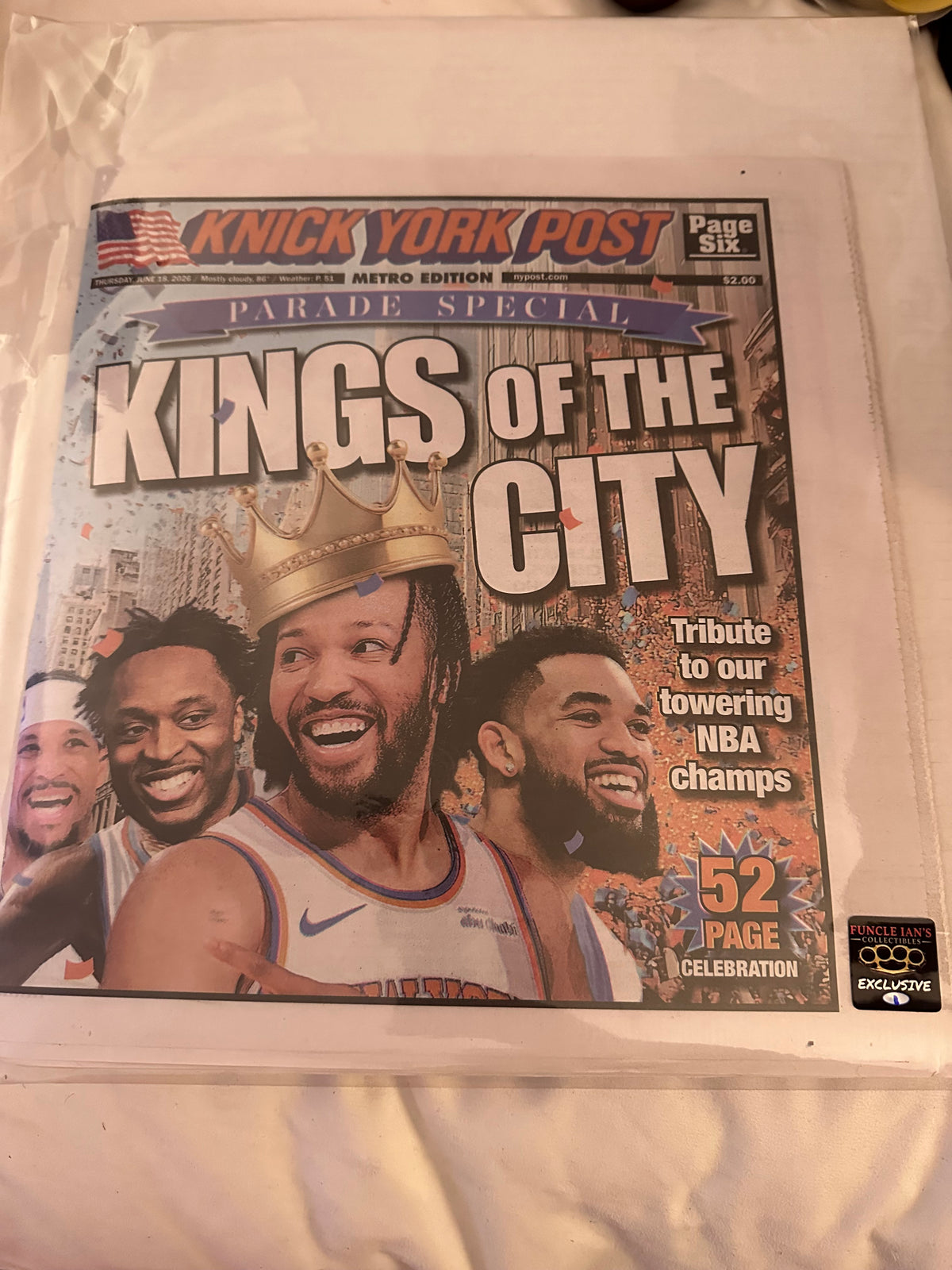 Knick York Post — Kings of the City | Limited Edition 1 of 50