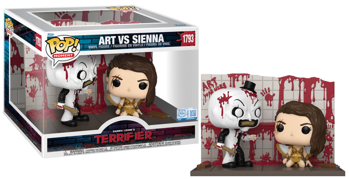 Terrifier Art vs. Sienna #1793 shown boxed and unboxed