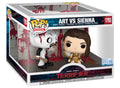 Terrifier Art vs. Sienna Funko Pop! Moment #1793 in its display box