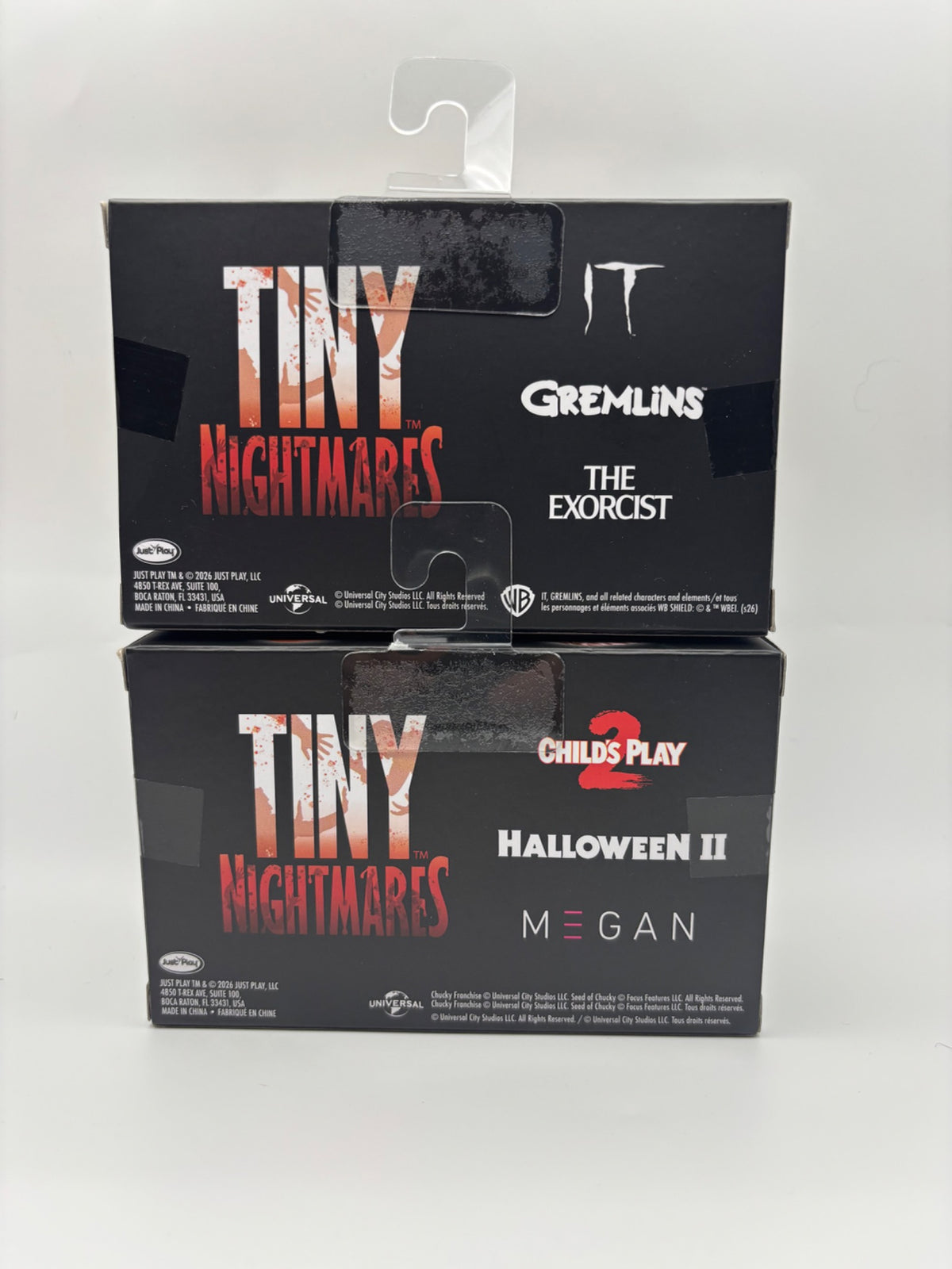 Tiny Nightmares Terrif-Eyes horror mini figures two-pack set back