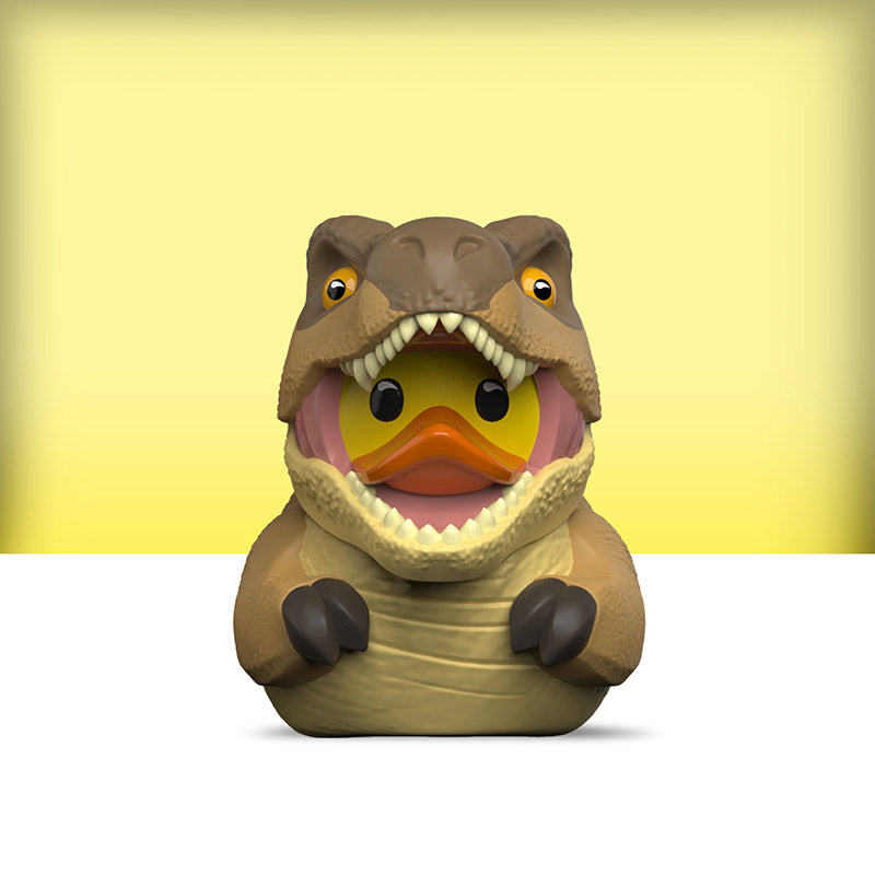 Jurassic World T. rex TUBBZ Mini collectible out of box