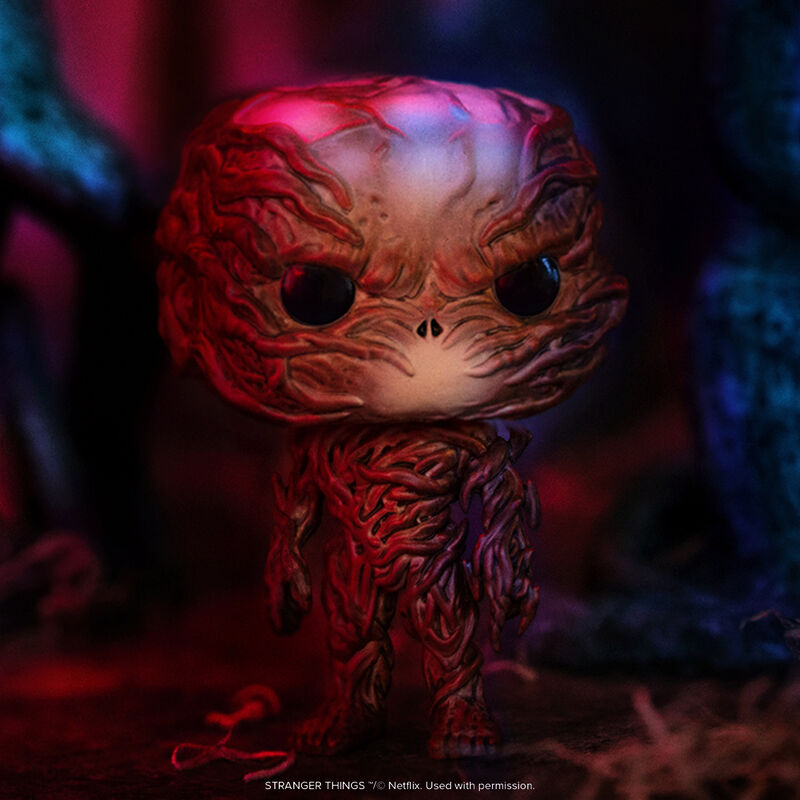 Vecna 2.0 Funko Pop! #1806 in an atmospheric Stranger Things display