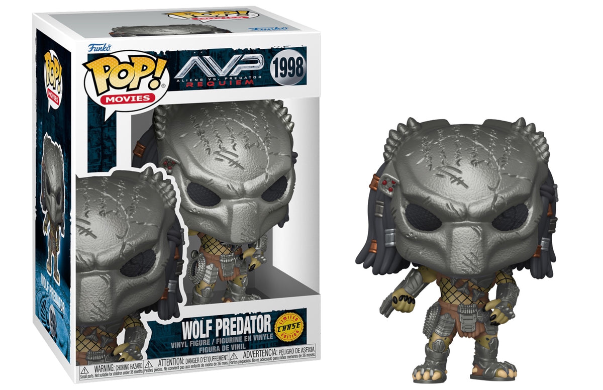 Wolf Predator #1998 masked Chase Funko Pop! figure and box